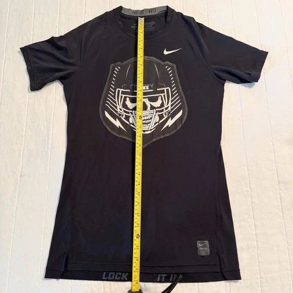 NIKE Pro Dri-Fit LARGE Compression‎ Football Skull Shirt Mens- RARE - Picture 10 of 10